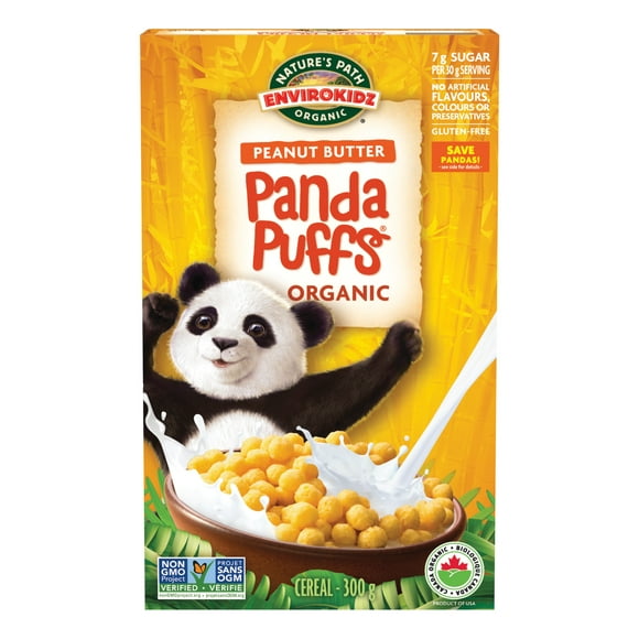Nature's Path Envirokidz Gluten Free Panda Puffs Organic Cereal, Envirokidz Panda Puffs