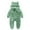 Green, variant on Kaemgyyd Baby Boys Girls Snowsuit Newborn Sherpa Footie Romper Winter Thick Fleece Jumpsuit Infant Coat 0-12 Months