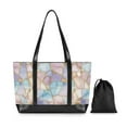 thumbnail image 7 of FORMRS Canvas Laptop Tote Bag for Women with 15.6" Computer Compartments Shoulder Handbag, Elegant Marble Pattern, 7 of 7