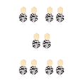 thumbnail image 3 of Pendientes colgantes Acrílico Jumpingount Regalo de aniversario diario Gancho de oreja hexagonal Color Blanco, 3 of 6