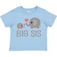 thumbnail image 3 of Inktastic Big Sis Elephant Girls Toddler T-Shirt, 3 of 5