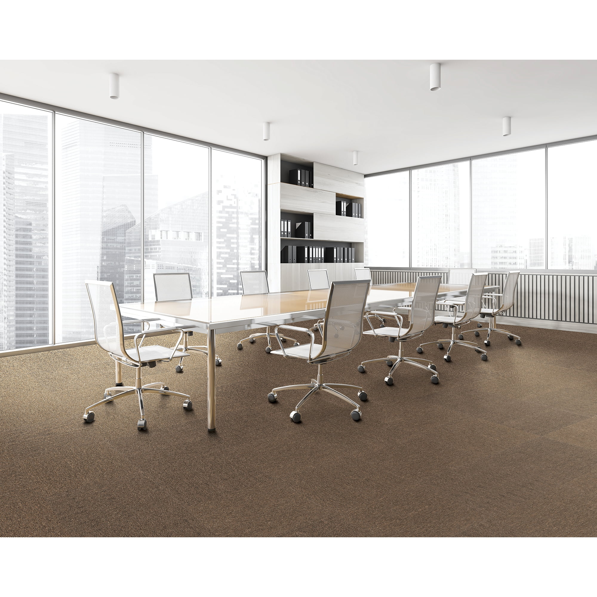 Mohawk Basics 24" x 24" Carpet Tile with EnviroStrand™ PET Fiber in Earth Tone (96 sq ft per carton)