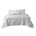 thumbnail image 5 of Oversized Down Alternative Blanket with Satin Trim, Bedding Quilt Lightweight Comforter Soft Thin Quilted Blanket for All Seasons (Twin, Grey), 5 of 6