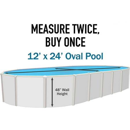 Manor Beaded 25 Gauge Esther Williams / Johnny Weismueller Swimming Pool Liner  12  x 24  x 48  Oval