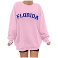 thumbnail image 1 of WEAIXIMIUNG Sweat à Fermeture Éclair pour Femmes Sans Capuche Grande Taille Mode Décontractée Imprimé Lettre Col Rond Manches Longues Sweat de Festival Léger, 1 of 5