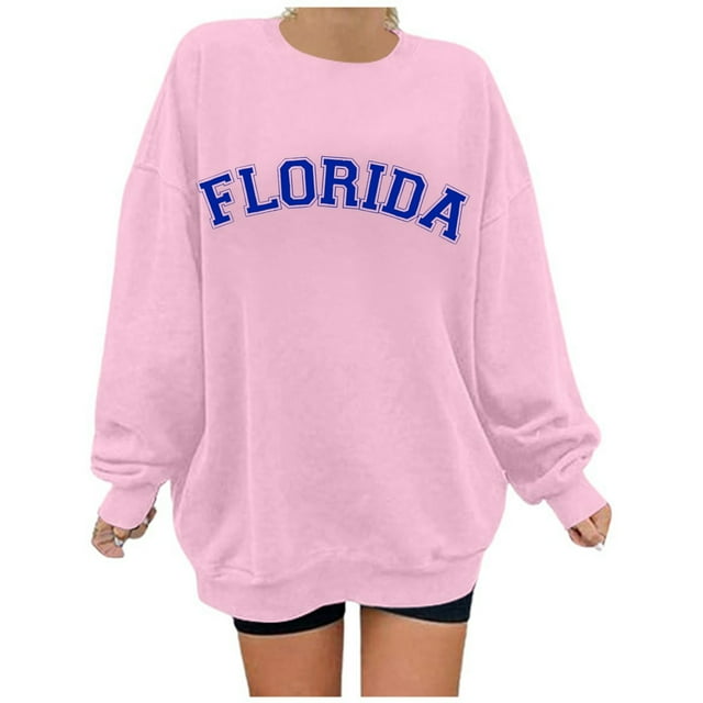 WEAIXIMIUNG Sweat à Fermeture Éclair pour Femmes Sans Capuche Grande Taille Mode Décontractée Imprimé Lettre Col Rond Manches Longues Sweat de Festival Léger