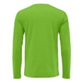 thumbnail image 7 of Dresfit Mens Thermal Shirts Crew Neck Big and Tall Tops Fall Oversized Solid Color Long Sleeve Baseball Shirt 2025 Knit Stretch Basic Fashion Green S, 7 of 7