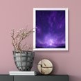 thumbnail image 3 of Designs ByLITA Violet Dreams Starry Night, 5 x 7 White Wall Print (Framed) | Beautiful Flowers | Stylish Modern Decoration For The Home and Office, 3 of 4