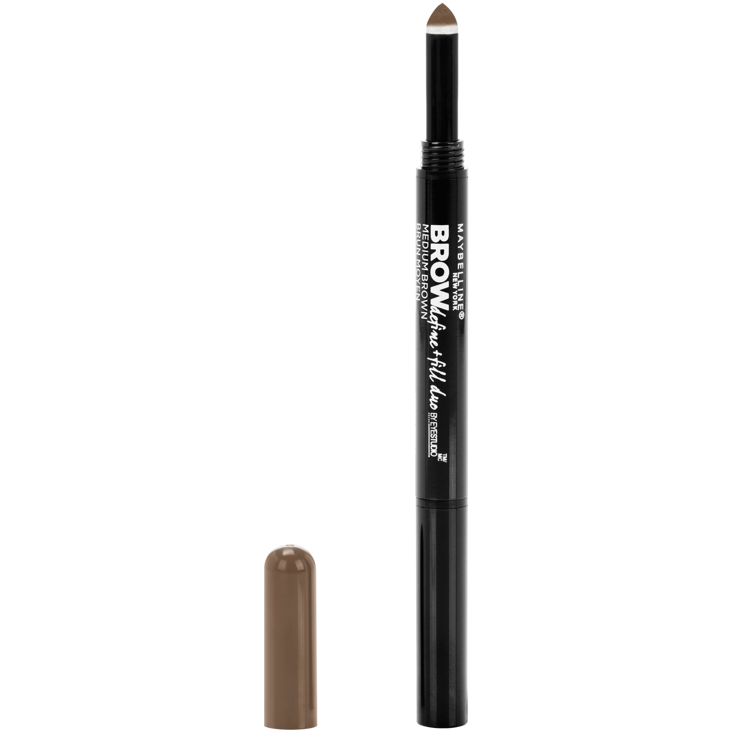 Maybelline Brow Define + Fill Duo Makeup, Medium Brown, 0.021 oz