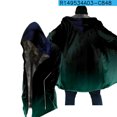 thumbnail image 3 of Miluxas Fleece Hoodies for Men Winter Thick Jackets Sherpa Lined Zip Up Sweatshirt Halloween Printed Coats Clearance Army Green 4(S), 3 of 5