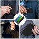 thumbnail image 4 of Titular de la tarjeta de crédito de los hombres Negro Slim Money Clip Cartera de metal ID Card Case Portable oso de fresa  Electrónica, 4 of 4