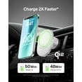 thumbnail image 2 of Belkin Wireless Car Charger 15W - MagSafe-Compatible Magnetic iPhone Charger - Qi2 Wireless Charger, Magnetic Car Vent Phone Mount for iPhone 16, iPhone 15, iPhone 14, 13, 12 Series - Grey, 2 of 8