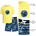 thumbnail image 4 of Big Chill Boys UPF 50+ Rash Guard & Swim Trunks 2-Piece Swimwear Set, Size 4-14, 4 of 6