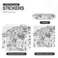 thumbnail image 4 of Decal Skin for PS4 Slim / PS4 Pro / PS4, Whole Body Vinyl Sticker Cover for Playstation 4 Console and Controller (Santorini Black & White Greece), 4 of 5