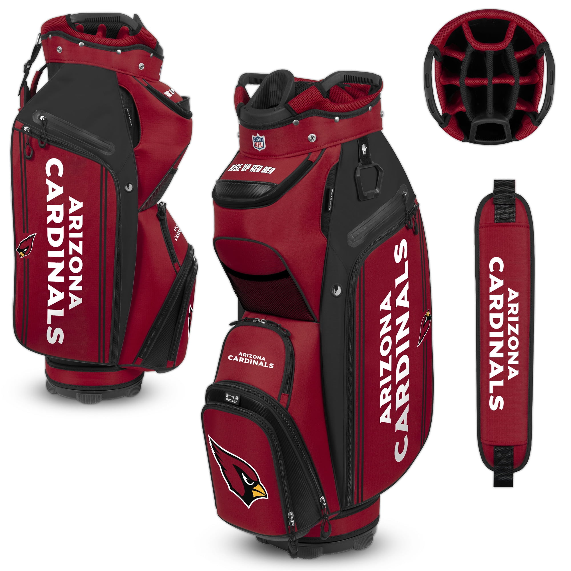 WinCraft Arizona Cardinals Bucket III Cooler Cart Golf Bag