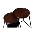 thumbnail image 6 of Furniture of America Lassatov Metal 2-Piece Nesting Table in Matte Black, 6 of 6