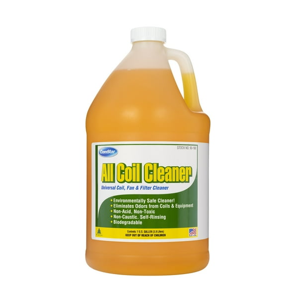 ComStar All Coil Cleaner, Universal Coil, Fan & Filter Cleaner, Non-Acidic, Eco-Friendly, Dilutable, Made In USA, 1 Gallon (90-180)