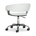 thumbnail image 4 of Nellie Low-Back Desk Chair with Adjustable Height and Castors, 225 lbs., White, 4 of 16