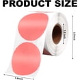 thumbnail image 2 of 1200 Pcs Circle Thermal Sticker Labels 2'' Circle Direct Thermal Printer Stickers Multi-Purpose Dot Sticker Self-Adhesive Roll Sticker Labels for DIY Logo Design,QR Code,Name Tag(3 Rolls), 2 of 5