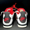 thumbnail image 5 of Ni - ke Size 4 - Ni - ke Air Jordan 4 Retro OG GS Fire Red 2020 Shoes, 5 of 5
