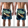 thumbnail image 3 of luoweisi Men's Beach Shorts Quick Dry Swim Trunks with Mesh Lining Crocodile L, 3 of 5