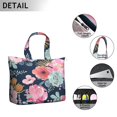 thumbnail image 3 of Flower Women's Large Weekend Travel Bag Moving Canvas Handbag Thick Double Layer Beach Weekend Travel Unisex Hospital Maternity Delivery with Toiletry Waterproof, 3 of 5