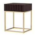 thumbnail image 1 of Mesa Benzara BM300728 de 61 cm con extremo lateral moderno con cajón, 1 of 6