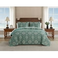 thumbnail image 4 of Tommy Bahama Turtle Cove Collection Quilt Set-100% Cotton, Reversible Bedding with Matching Sham, Pre-Washed for Added Softness, Queen, Green, 4 of 4