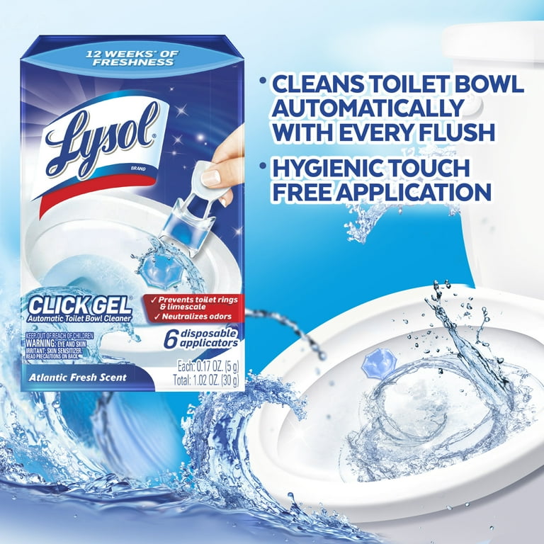 Lysol Quick Bathroom Clean Pack, Click Gel Automatic Toilet Bowl