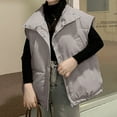 thumbnail image 2 of DDAPJ pyju Women Winter Oversized Puffer Vest Lightweight Flysleeve Insulated Padded Puffy Jackets Sleeveless Down Coat with Pockets Gray XXXL, 2 of 8
