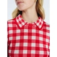 thumbnail image 5 of Free Assembly Women's Collared Sweater with Long Puff Sleeves, Midweight, Sizes XS-XXL, 5 of 6