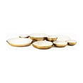 thumbnail image 6 of AYktou Cluster 9 Round Serving Trays, Elegant Snacks Tray Compartments Decorative Golden Serving Bowls for Table Gathering Fruit Nut Platter Potato Chip Dip Wedding Home Decor Party Supplise, 6 of 9