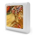 thumbnail image 6 of Plug in Dimmable LED Night Light with Dusk to Dawn Auto Sensor, Adjustable Brightness, Warm Light, Auto On/Off Nightlight for Bathroom, Hallway, Nursery, Bedrooms - Klimt: Sea Serpents III, 6 of 7