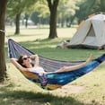 thumbnail image 6 of Hanging Hammock Portable Travel Camping For Outdooor Beach Camping Hiking Mushrooms & Stars Colorful, 6 of 8