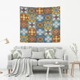 thumbnail image 5 of Coolnut Mexican Talavera Tapestry Aesthetic Tapestry Wall Hanging 90" x 60" Inches Home Decor Gifts, 5 of 6