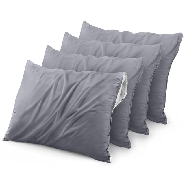 Protectores de almohada Utopia Bedding, impermeables, estándar, paquete de 4