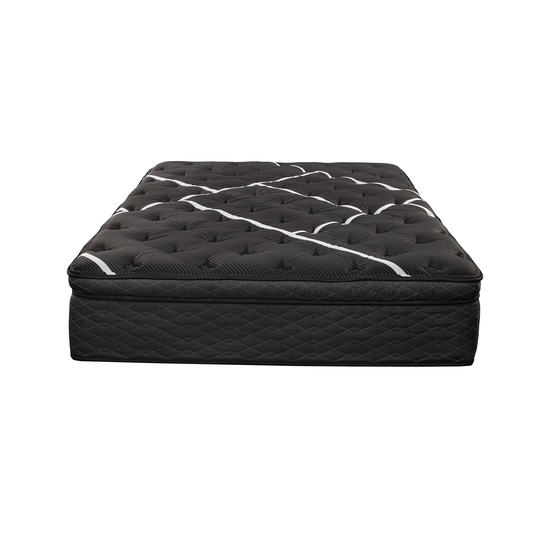 CHAMPFLAG Firm Euro Top Hybrid Mattress, King Size Cooling Gel Memory Foam with Individually Wrapped Coils, Motion Isolation