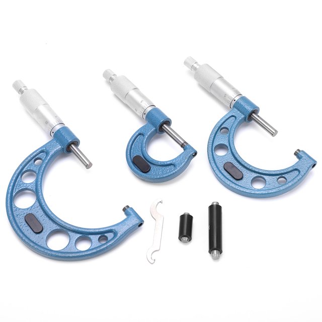 Greensen Outside Micrometer Tool Bearing Steel Micrometers With Calibration Standards And Wrench For Factory For Steel Mill For Home For
