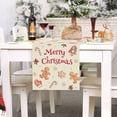 thumbnail image 2 of Christmas Gingerbread Table Runner 13x90 Inch Xmas Cookie Seasonal Winter Holiday Kitchen Dining Table Decoration for Indoor Outdoor Home Party Decor, 2 of 6