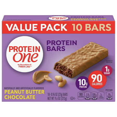 Protein One 90 Calorie Peanut Butter Chocolate 10 ct, 9.6