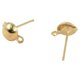 thumbnail image 5 of 4x100 piezas Pendientes semicirculares Base Cabujón Ajustes Hallazgos Oro 4 piezas, 5 of 10