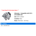 thumbnail image 2 of Alternator - Compatible with 2013 - 2018 BMW 320i 2014 2015 2016 2017, 2 of 2