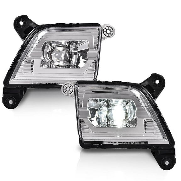 WaiRitoday Fit For 2019-2022 Chevy Silverado 1500 Generation LED Fog Lights Lamp Clear New