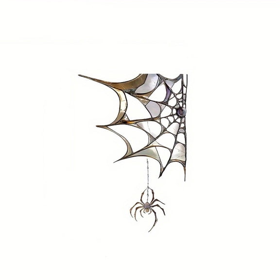 TanSiDing 2pcs Spiderweb Door Topper, Door Topper Wall Decor, Halloween Christmas Door Frame Ornament Corner Sign Spider Webs Glass Window Wall Hanging for Vacation Livingroom Bedroom 30*30cm
