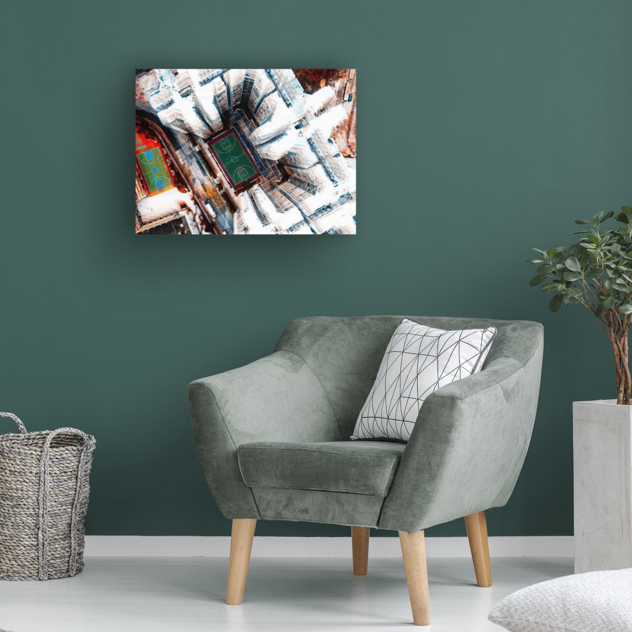 Canvas Wall Art - Carmine Chiriaco 'Among Hk Buildings' Wall Art for Living Room, Bedroom, or Office D?cor by Trademark Fine Art - 19 x 14 Inches