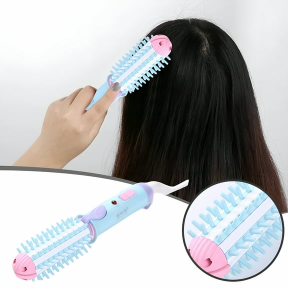 HIBIBUD Electric Hair Styler Curler Curling Dryers Travel Hair Straightener Ceramic Hair Curler Hot Brush 3/4 Curling Irons for Short Hair