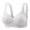 Gray GYM, variant on Womans Bras Women Underware Push up No Underwire Bras Solid Color Fashion Thin Brassiere Loose Everyday Wear Black L