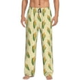 thumbnail image 2 of Goofa Yellow Corn Printed Soft Pajama Pants for Men, Wide Leg Comfy Casual Lounge Yoga Pants-X-Large, 2 of 9