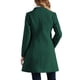 thumbnail image 3 of Abrigo de invierno elegante para mujer INSPIRE CHIC, con cuello en V sin solapa, de un solo botón, largo, tipo pea coat, XS, verde oscuro, 3 of 6