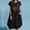 Black, variant on Lilgiuy Summer Sales Women's Dress Fashion Women Casual Round Neck Print Plus Size Pocket Dress